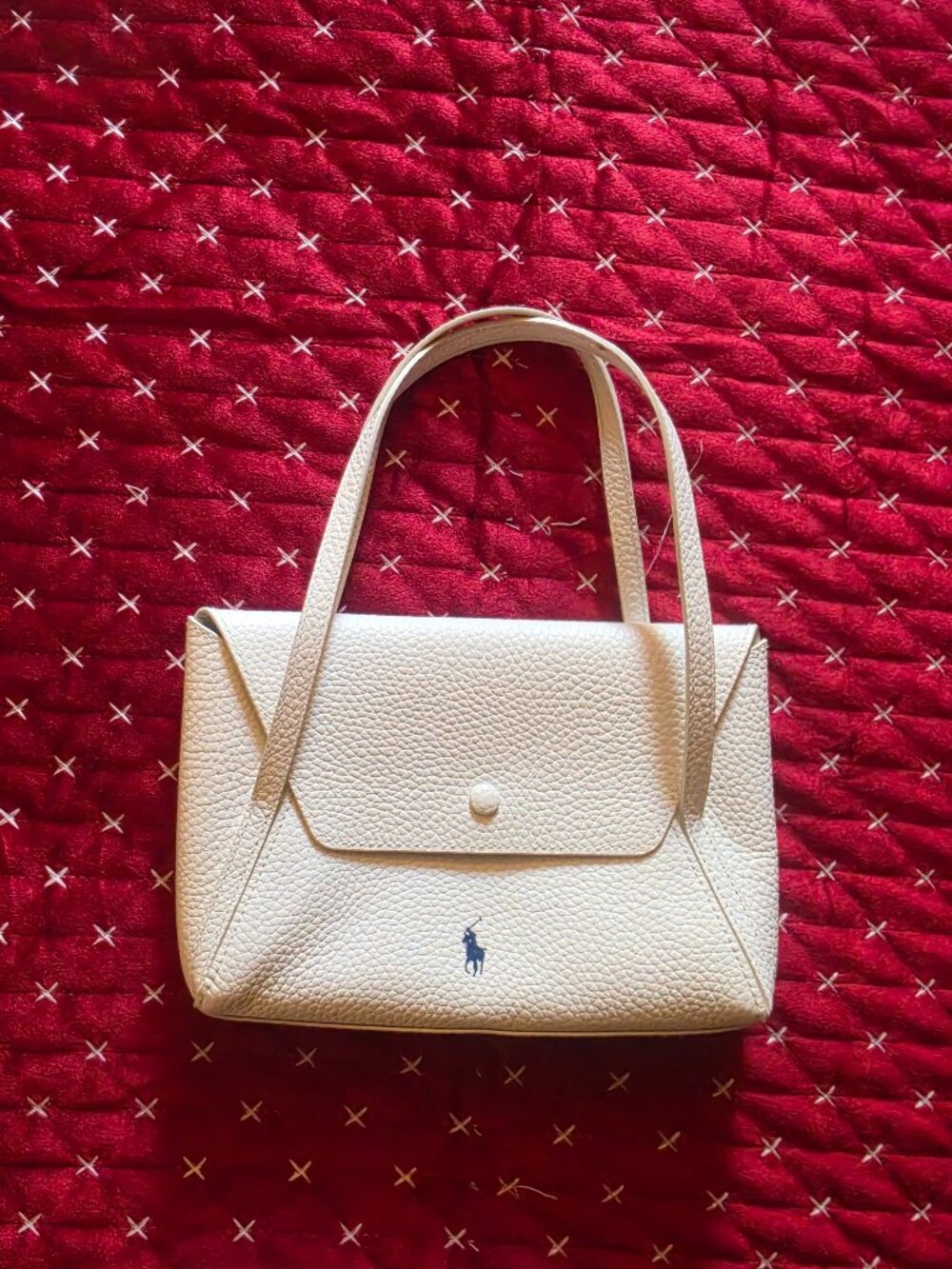 Ralph Lauren Polo Play Leather Mini Envelope Bag